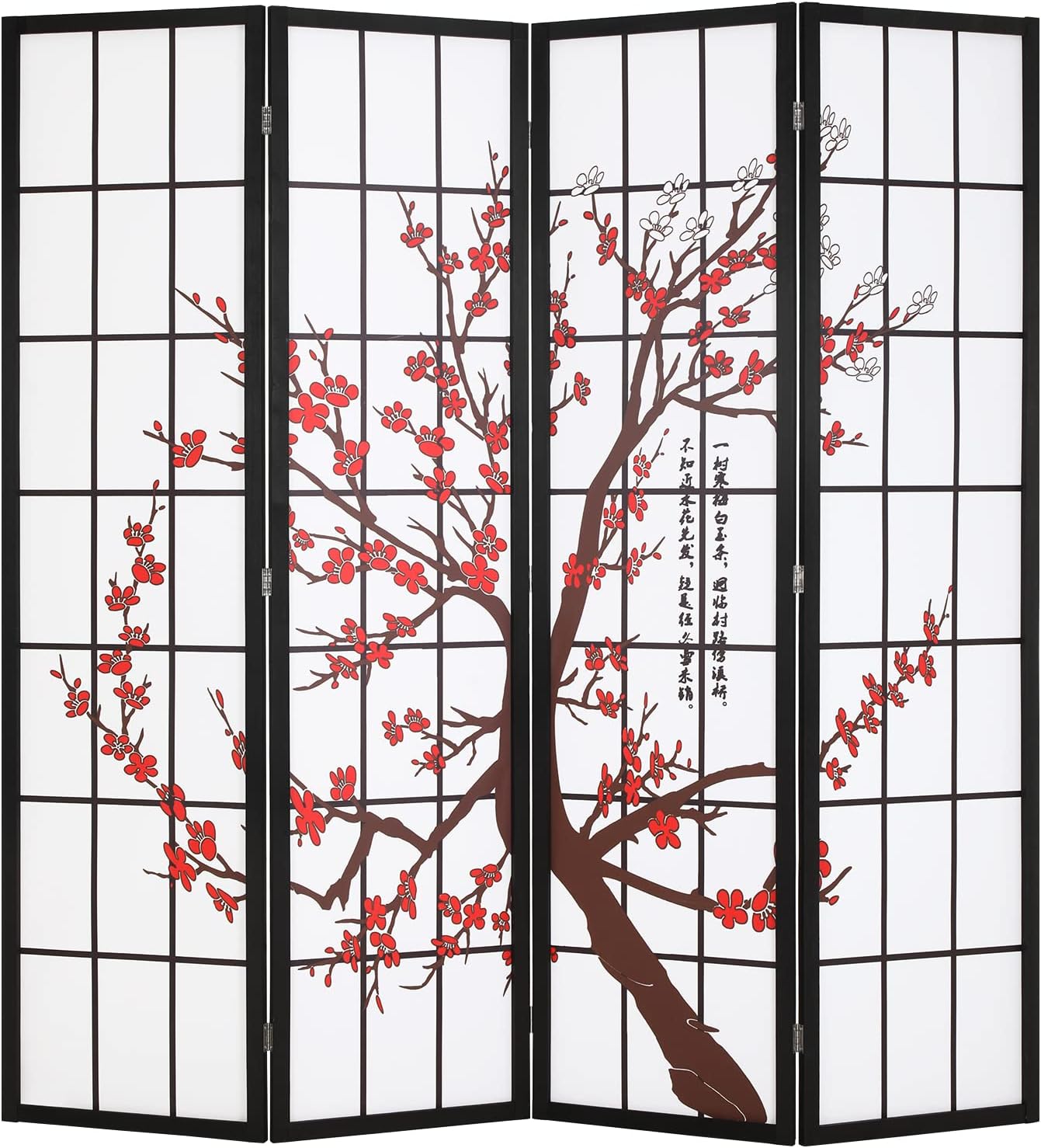 Shoji Screen Divider - Foldable Shoji Room Divider Privacy Screen,