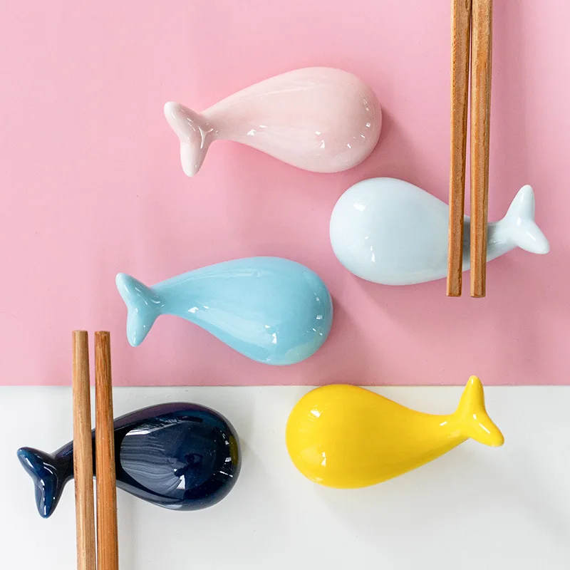 Chopstick Rest Ceramic - Cute Fish Chopsticks Rest Dining Table