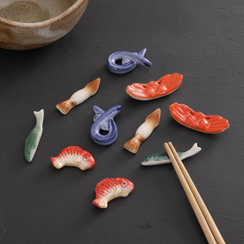 Chopstick Rest Ceramic - Fish Shape Ceramic Chopsticks Holder Scratch