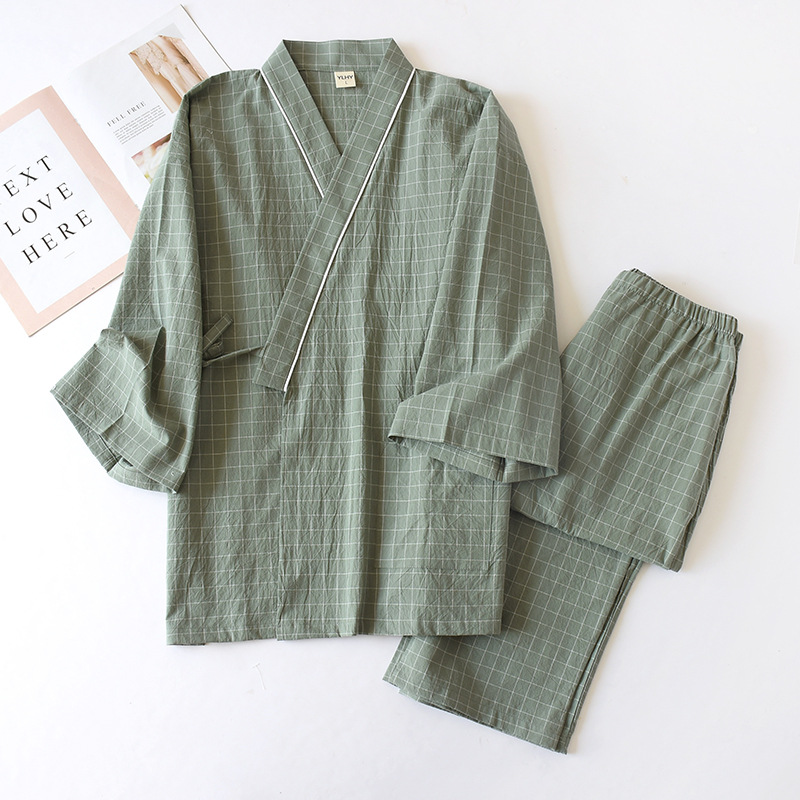 Kimono Yukata Cotton - Japanese-style Kimono, Cotton Gauze, Spring And