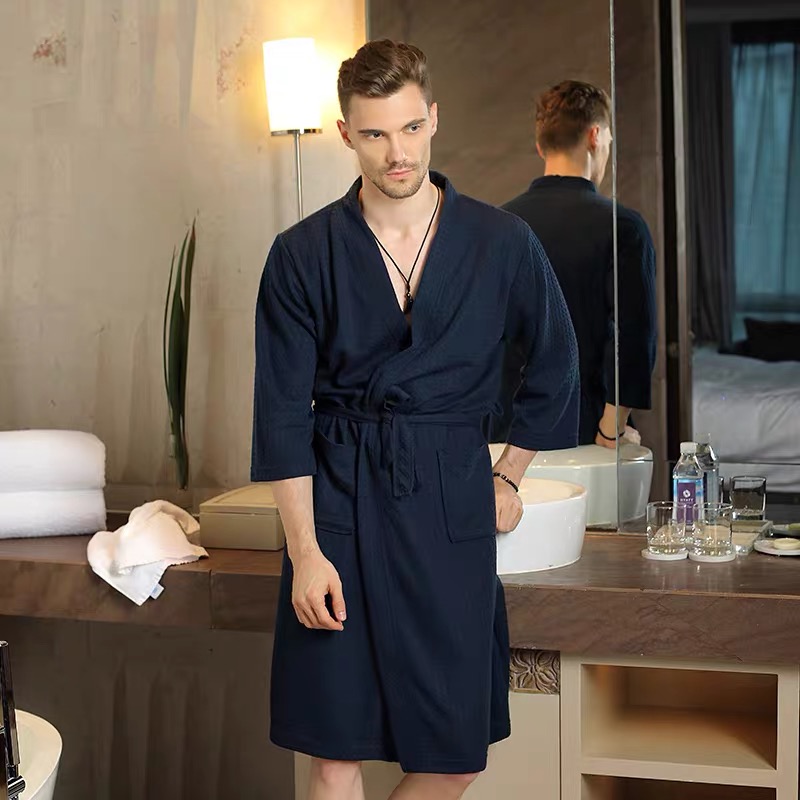 Gentlemen Senior Elegant Waffl - Kimono Yukata Cotton 评论和价格
