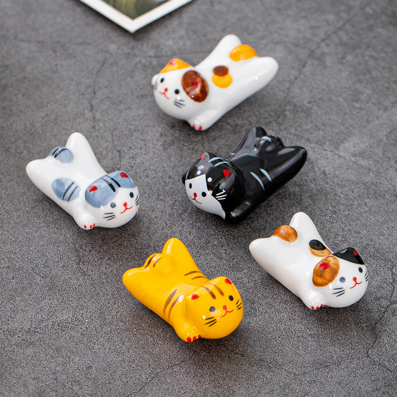 Flying Cat Ceramic Chopstick R - Chopstick Rest Ceramic 评论和价格