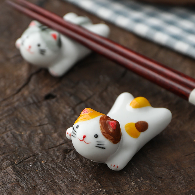 Flying Cat Ceramic Chopstick R - Chopstick Rest Ceramic 评论和价格
