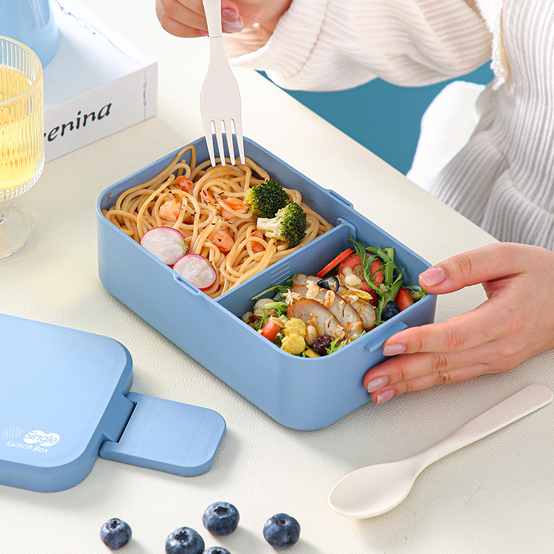 Picnic Lunch Box Bamboo Fiber  - Bento Box Two Tier 评论和价格