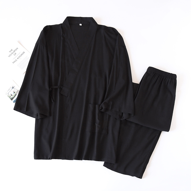 2 Pieces Men Japanese Traditio - Kimono Yukata Cotton 评论和价格