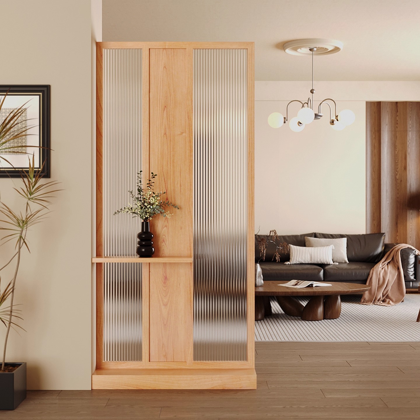 Chinese Solid Wood Entrance En - Shoji Screen Divider 评论和价格