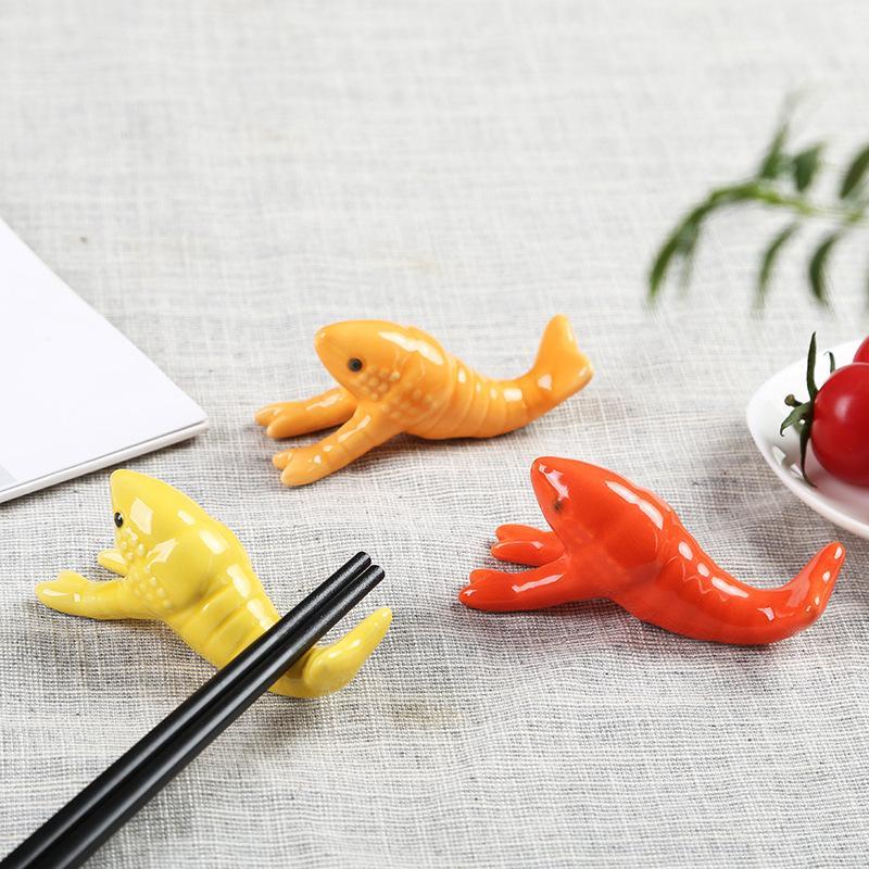 Cute Crayfish Shaped Ceramic C - Chopstick Rest Ceramic 评论和价格