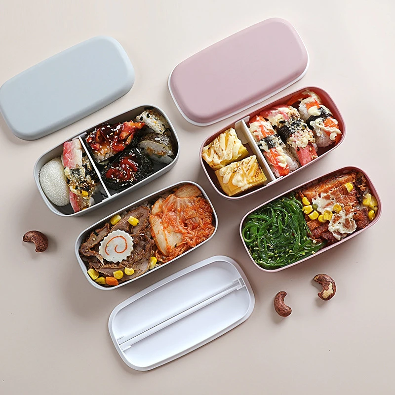New Portable Leak-proof Food   - Bento Box Two Tier 评论和价格