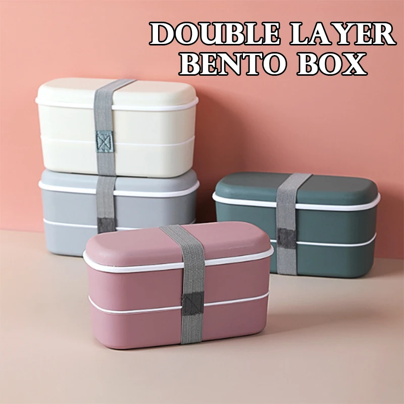 New Portable Leak-proof Food   - Bento Box Two Tier 评论和价格