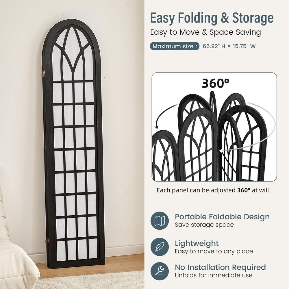 Room Divider and olding Privac - Shoji Screen Divider 评论和价格