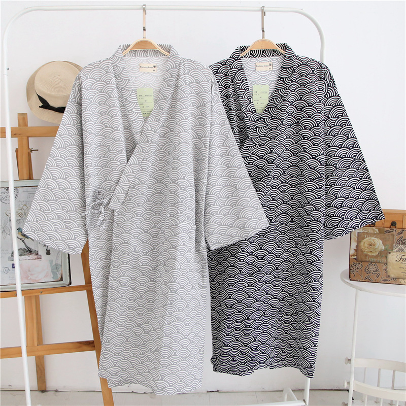 2026 New Men's 100% Cotton Gau - Kimono Yukata Cotton 评论和价格