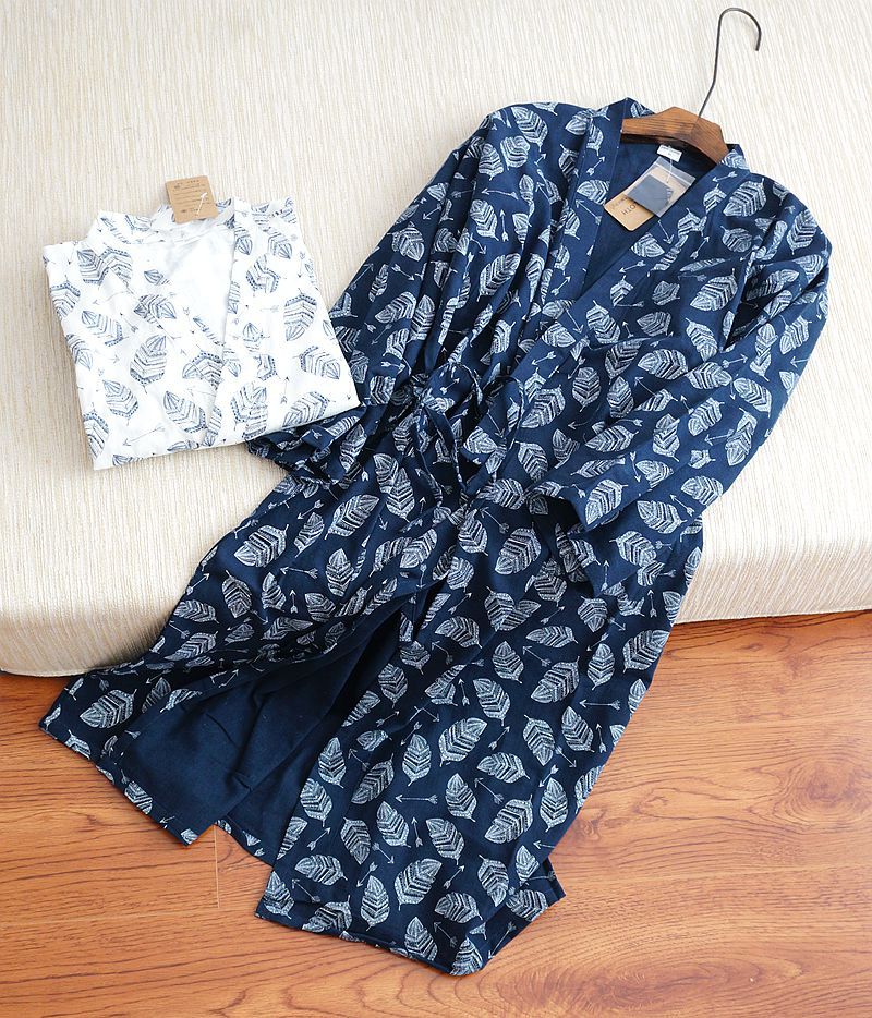 2026 New Men's 100% Cotton Gau - Kimono Yukata Cotton 评论和价格
