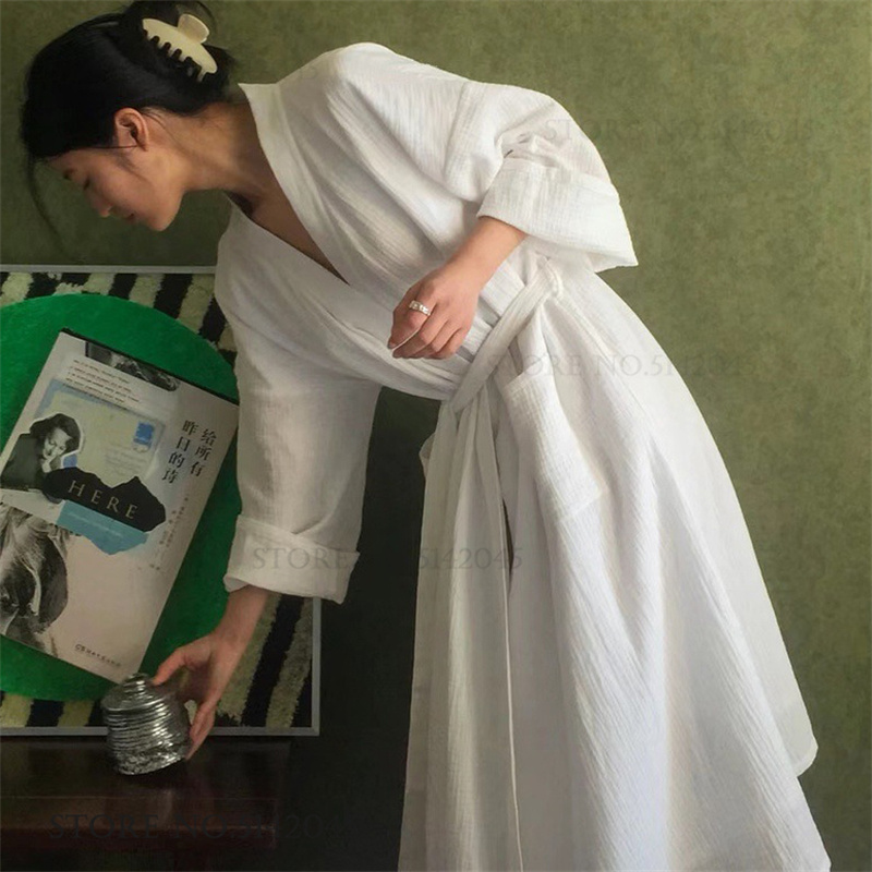 100% Cotton Gauze Couple Long  - Kimono Yukata Cotton 评论和价格