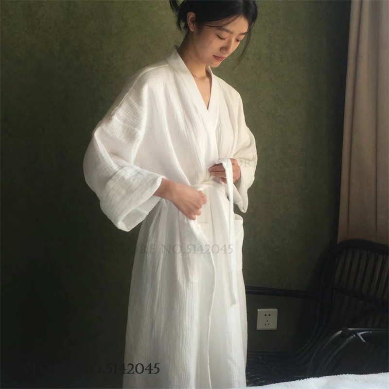 100% Cotton Gauze Couple Long  - Kimono Yukata Cotton 评论和价格