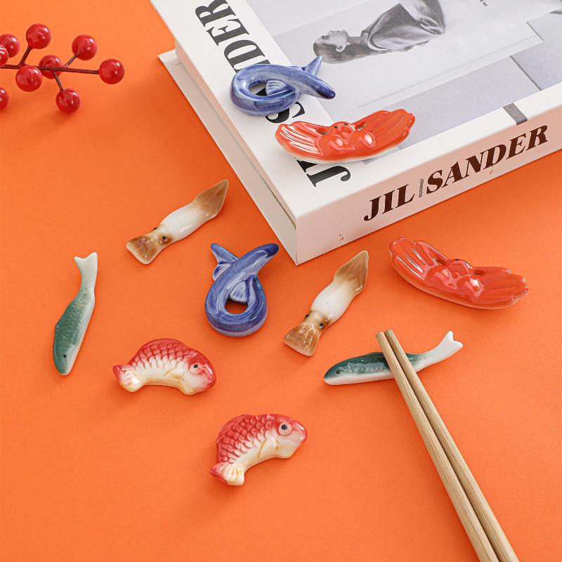 Fish Shape Ceramic Chopsticks  - Chopstick Rest Ceramic 评论和价格