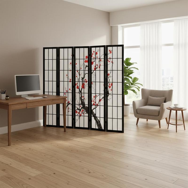Japanese Shoji Screen 6 Panel  - Shoji Screen Divider 评论和价格