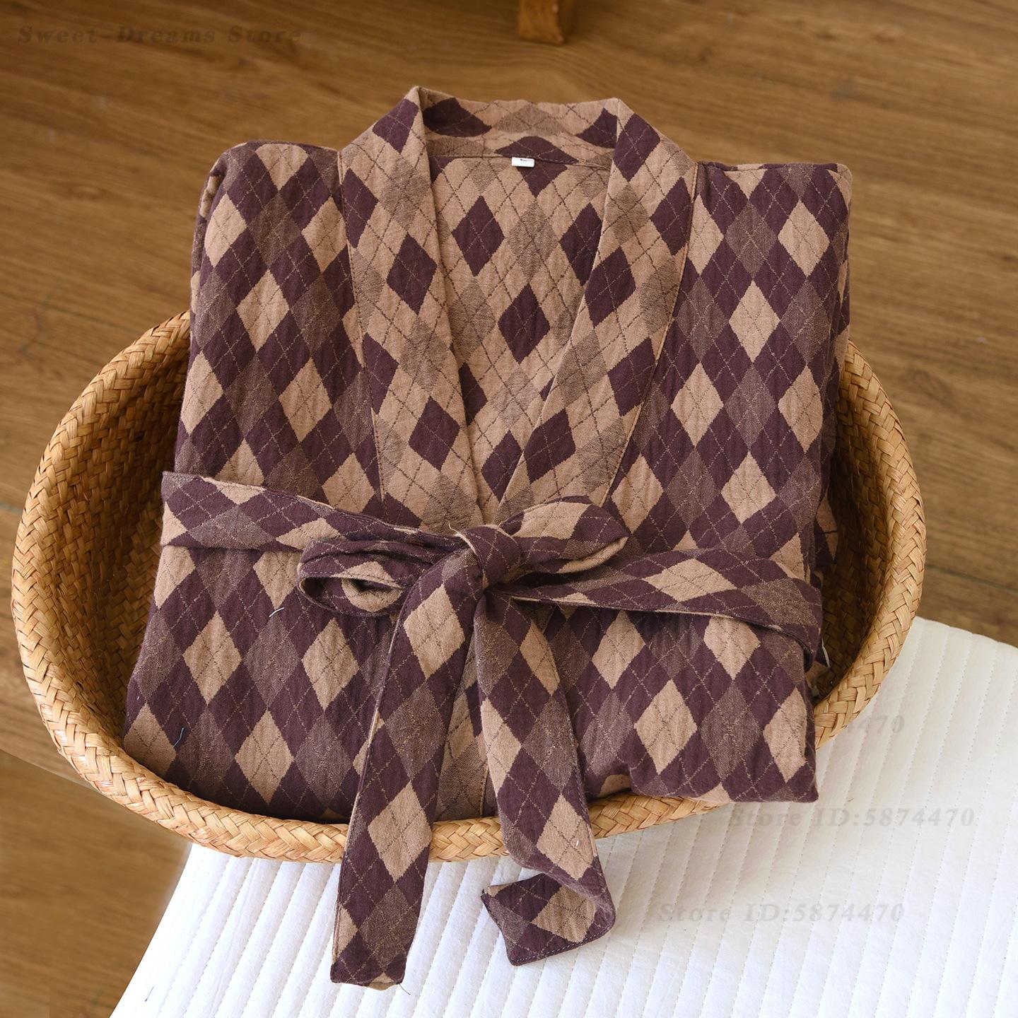 Cotton Coupe Robe Sleepwear Ma - Kimono Yukata Cotton 评论和价格