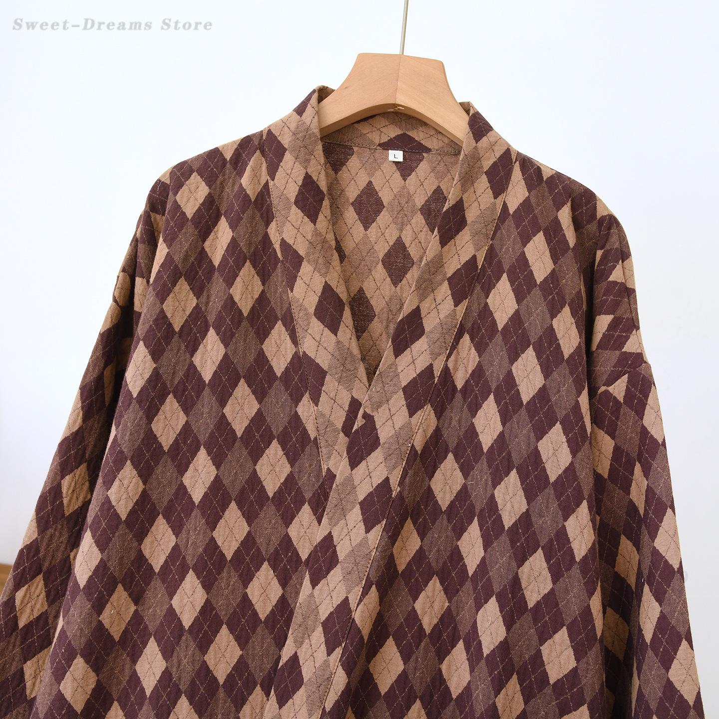 Cotton Coupe Robe Sleepwear Ma - Kimono Yukata Cotton 评论和价格