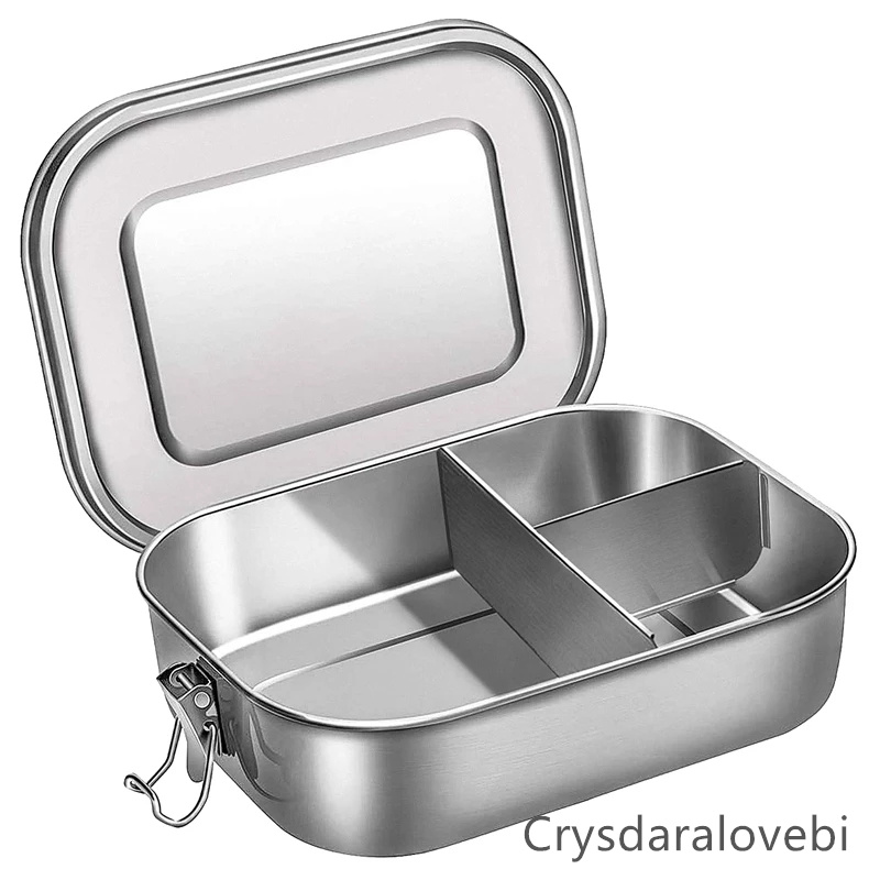 Stainless Steel Bento Kids Lun - Bento Box Two Tier 评论和价格