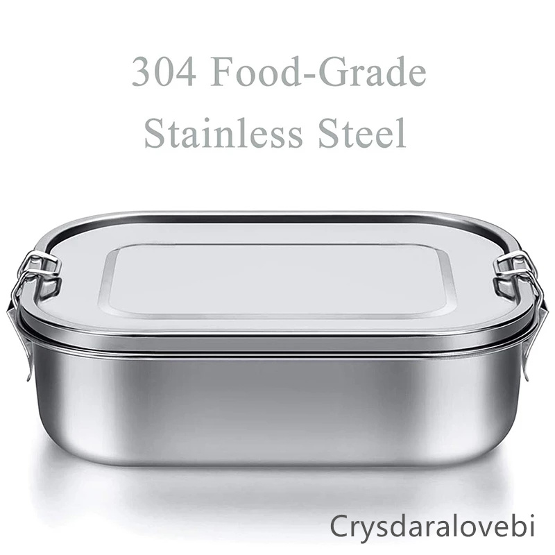 Stainless Steel Bento Kids Lun - Bento Box Two Tier 评论和价格