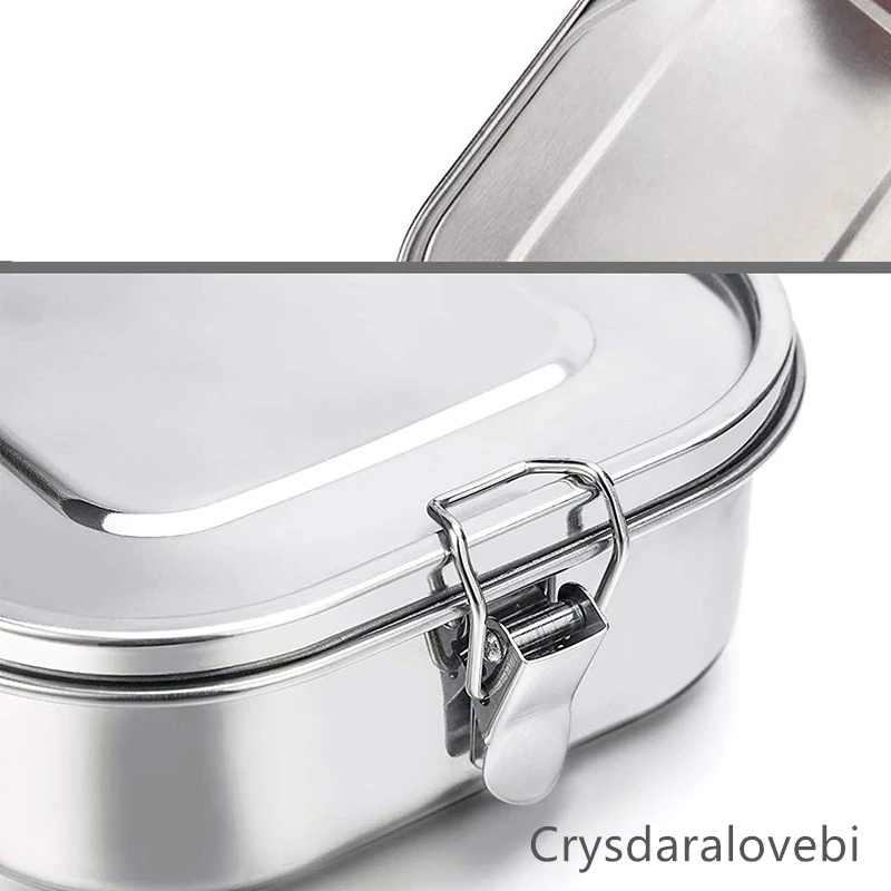 Stainless Steel Bento Kids Lun - Bento Box Two Tier 评论和价格