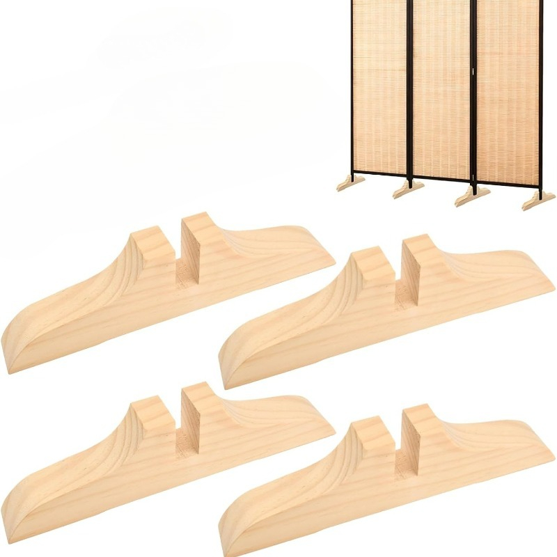 4pcs Wooden Room Divider Stand - Shoji Screen Divider 评论和价格