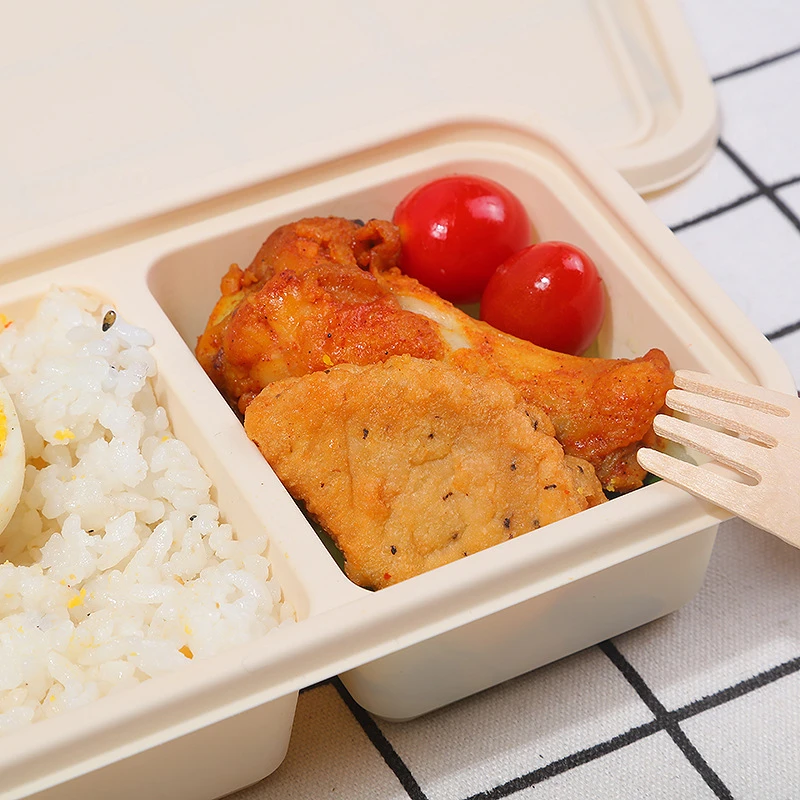 Hamburger Lunch Box Double Tie - Bento Box Two Tier 评论和价格