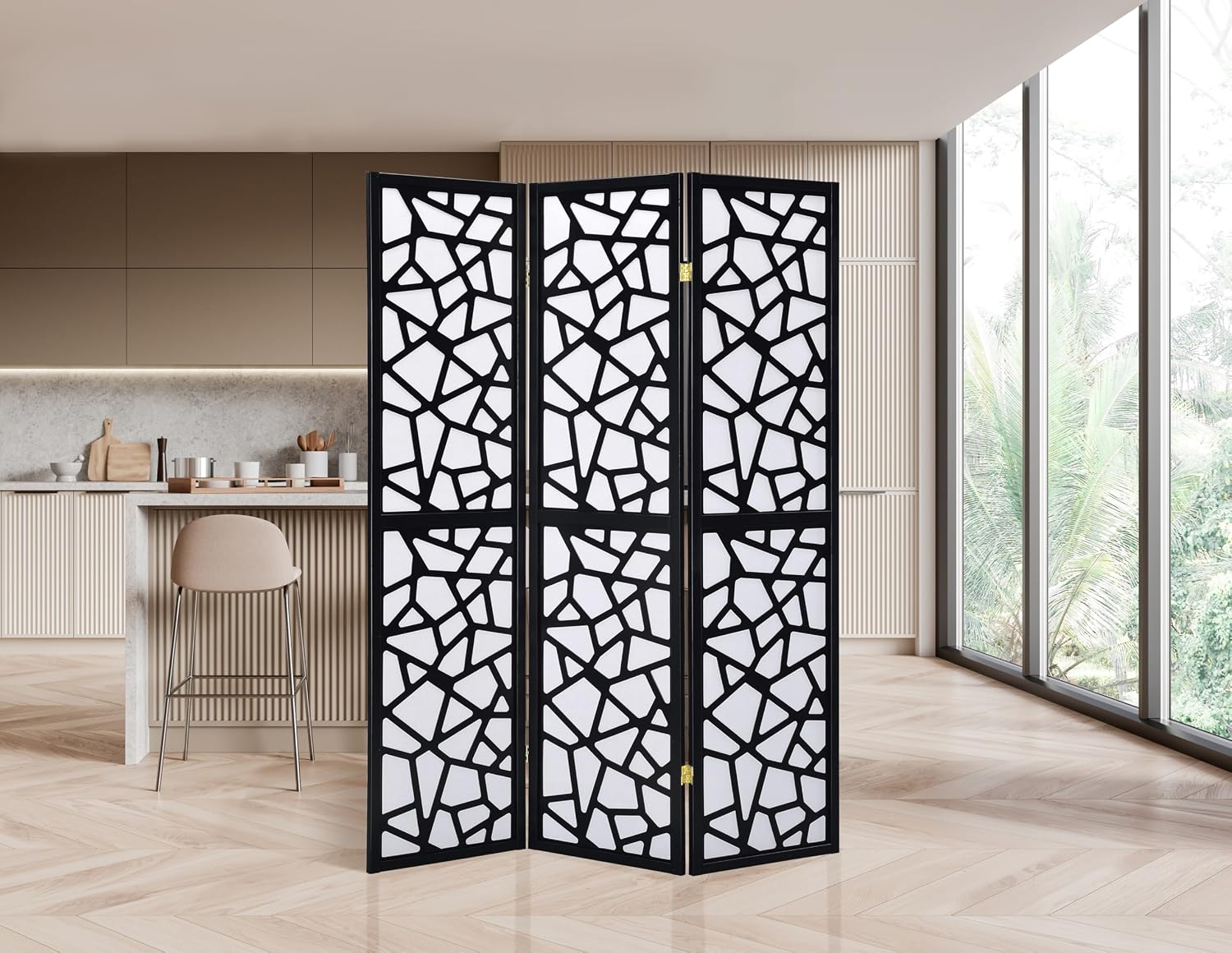 3 Panels Room Divider Privacy  - Shoji Screen Divider 评论和价格